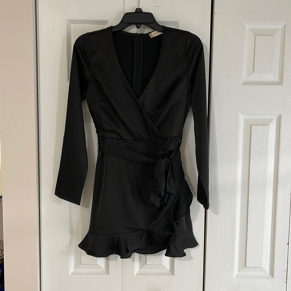 Altar’d state black satin dress